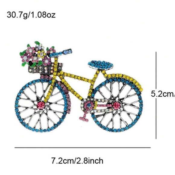 Bicycle Brooch - Picture 4 of 5